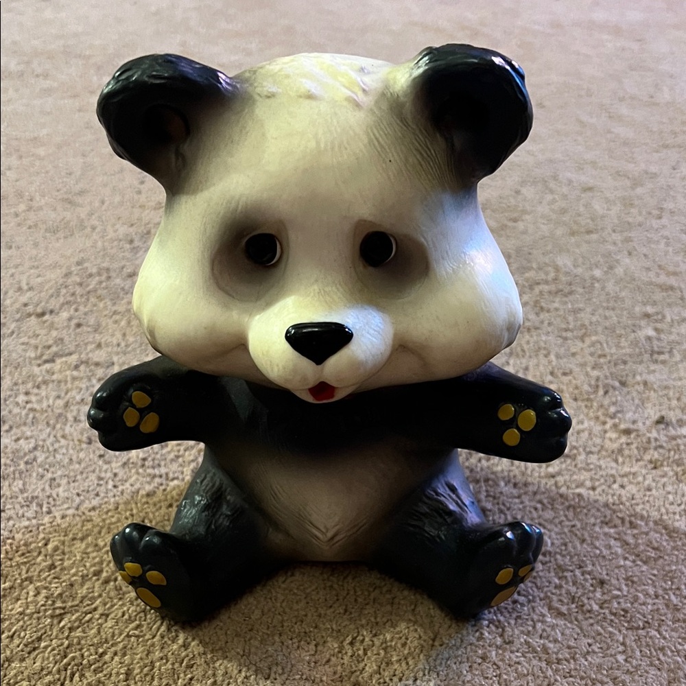 Charming Black and White Panda Bank